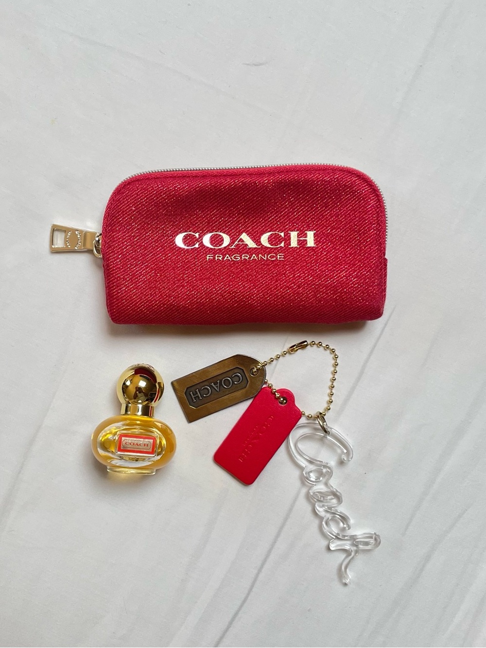 Coach Red Pouch Bundle - Picture 1 of 10